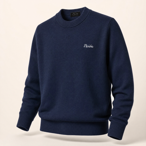 Pasión Notte – Marineblauer Merino Sweater, Berlin Urban Style